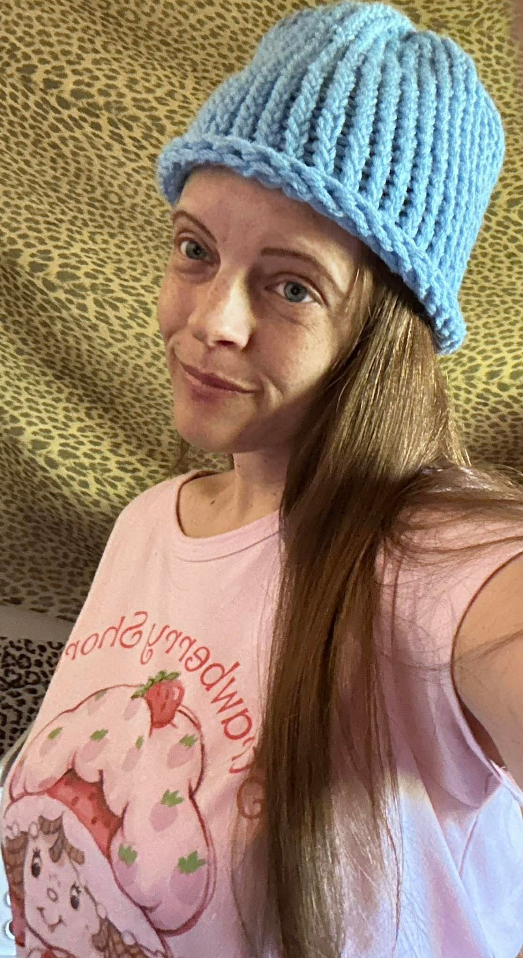 baby-blue roll brim ♡